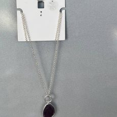 گردنبند با آویز سنگ بنفش از برند "Accessories"