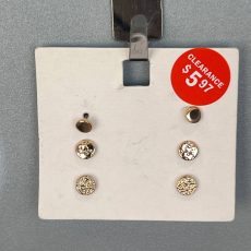 3 ست گوشواره میخی