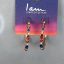گوشواره‌های حلقه‌ای نگین‌دار رنگی برند Iam Limited Edition