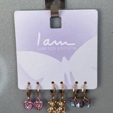 خرید 3 ست گوشواره دخترانه برند I-am