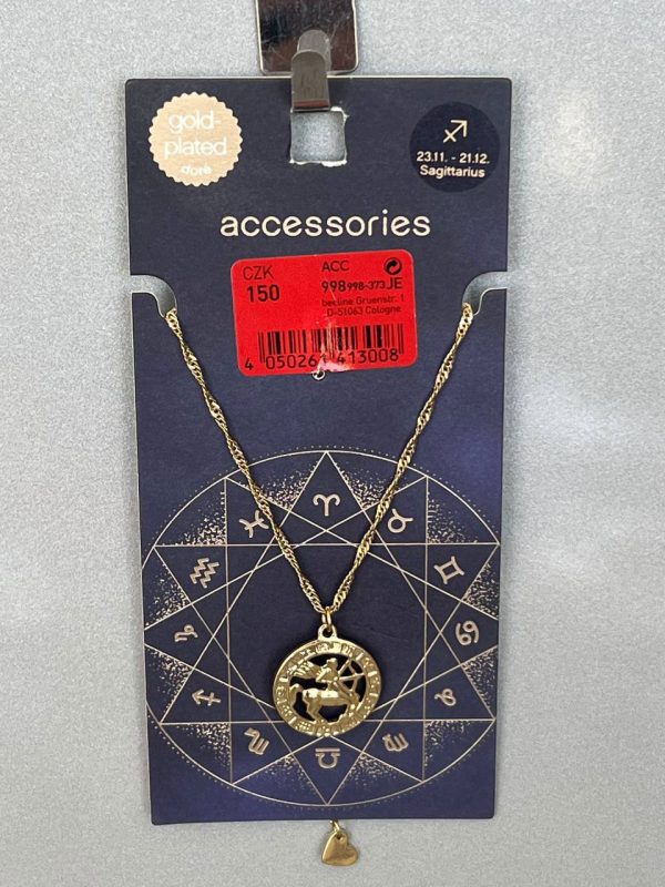 گردنبند طلایی زنانه مدل "Sagittarius" برند Accessories