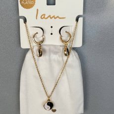 ست گردنبند و گوشواره Gold-Plated برند I am مدل Yin-Yang