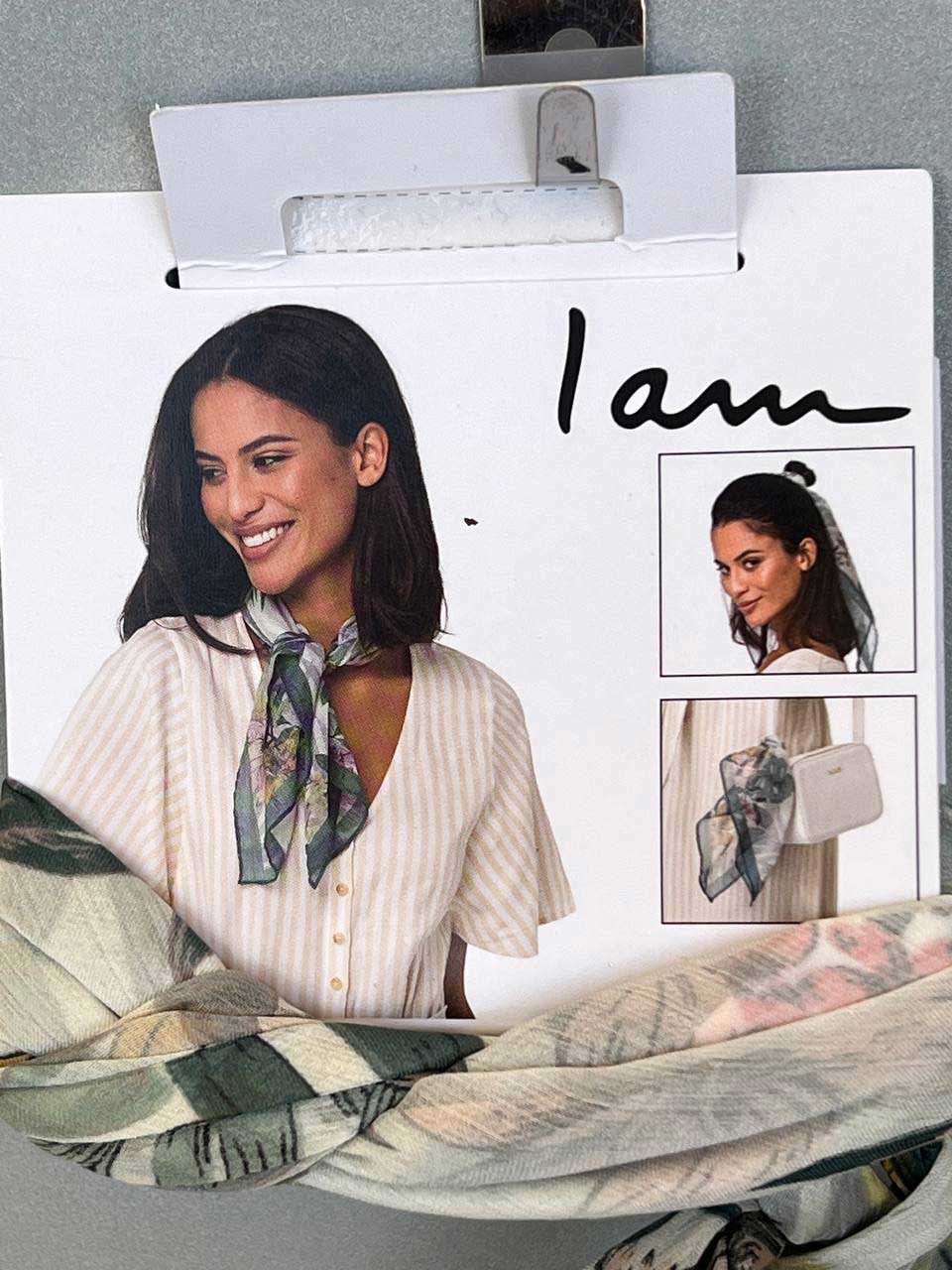 مینی اسکارف دخترانه طرح گل برند "I am"