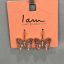 گوشواره پروانه‌ای صورتی برند "I am"