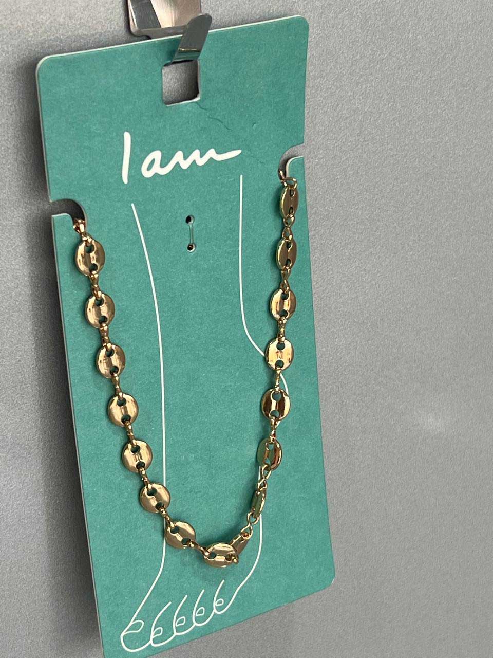 پابند زنجیری طلایی برند "I am"