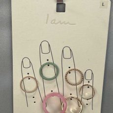 مجموعه حلقه‌های شیک و مینیمال برند "I am"