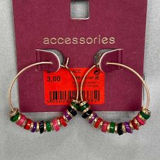 گوشواره حلقه‌ ای رنگارنگ از برند Accessories