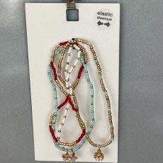 دستبند کشی مدل "Elastic Beaded Charm"