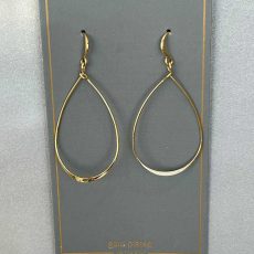 گوشواره آویز طلاکاری شده مدل "Gold Plated Teardrop"