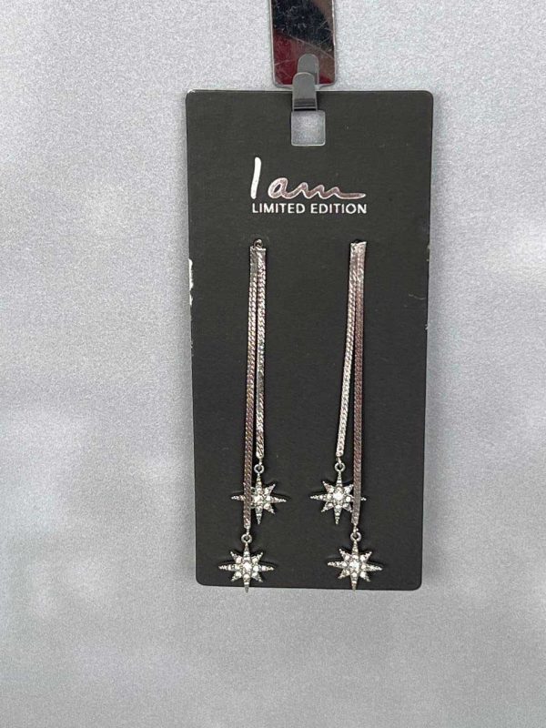 گوشواره آویز ستاره‌ای برند I AM
