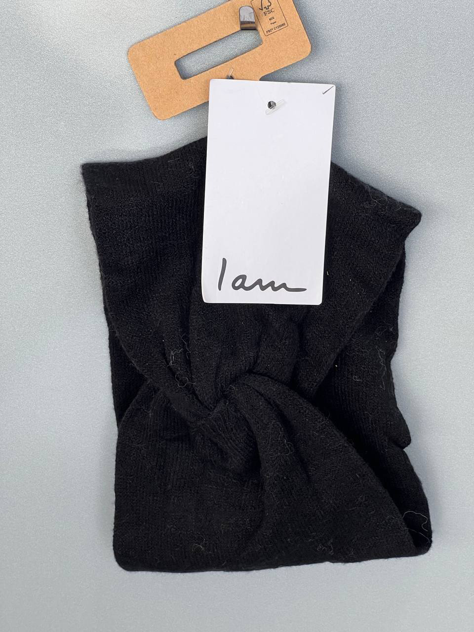 هدبند زنانه مشکی برند I am