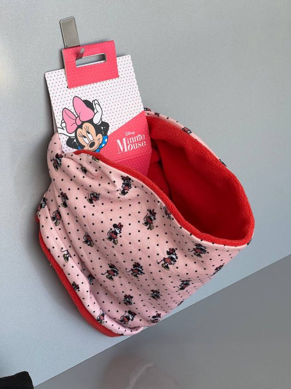 شال رینگی دخترانه طرح Minnie Mouse دیزنی با لایه داخلی موهر