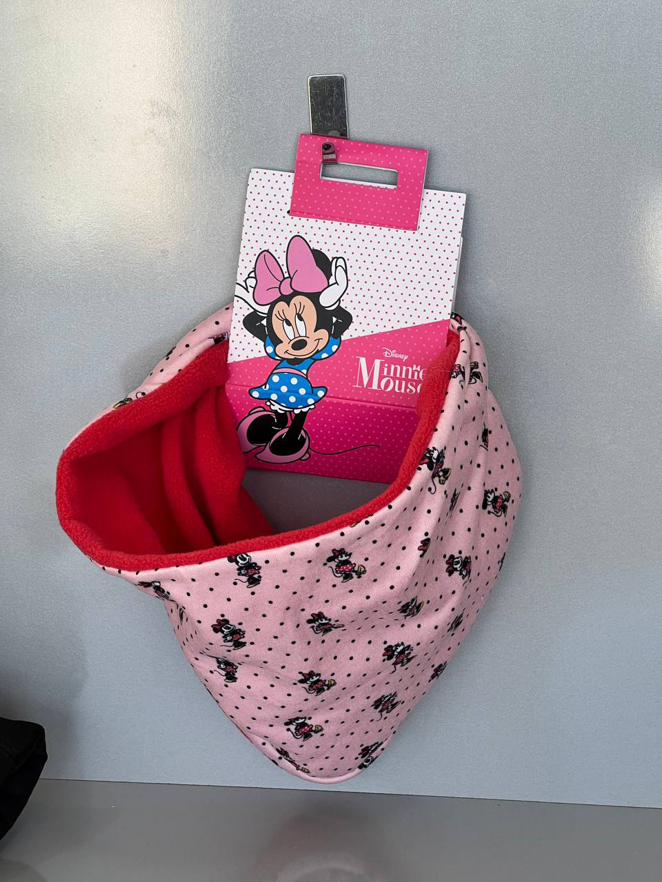 شال رینگی دخترانه طرح Minnie Mouse دیزنی با لایه داخلی موهر