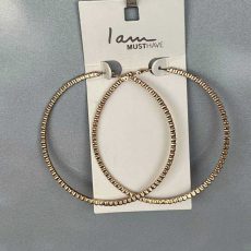 گوشواره حلقه‌ ای طلایی برند I AM