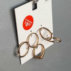 ست حلقه زنانه طلایی مینیمال سایز XS/S برند Beeline