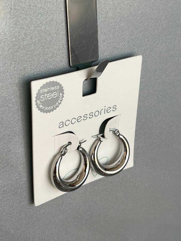 گوشواره حلقه‌ ای استیل ضد زنگ برند Accessories