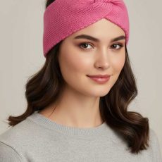 هدبند بافت دخترانه صورتی برند accessories