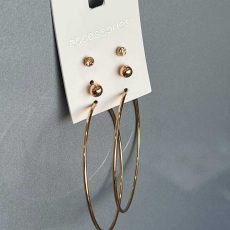 3 ست گوشواره طلایی مینیمال از برند Accessories