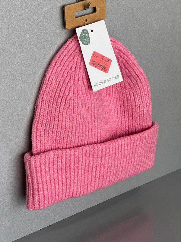 کلاه زمستانی دخترانه صورتی برند Accessories