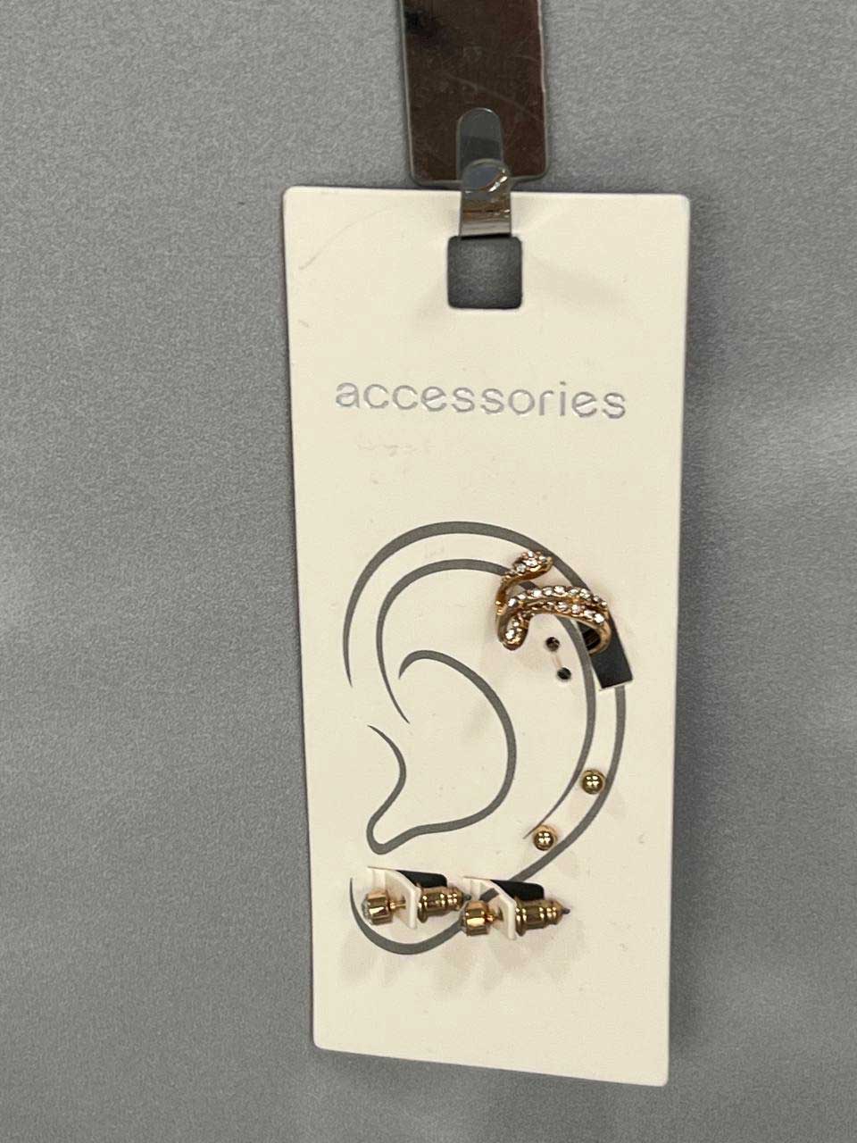 ✨ پک گوشواره و ایرکاف شیک - برند Accessories ✨