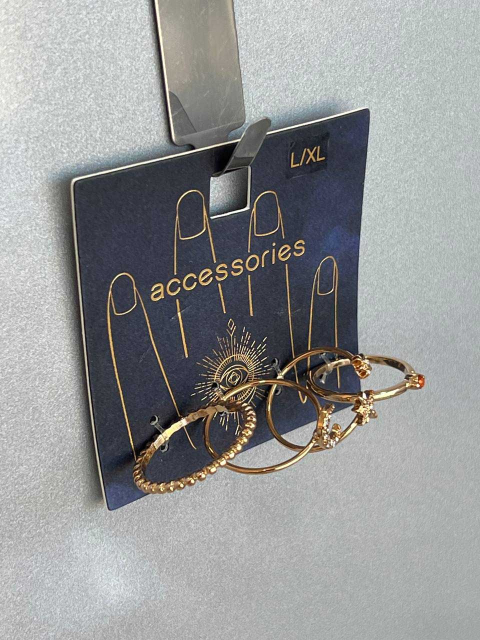 ست حلقه طلایی Accessories - مدل Moon & Star