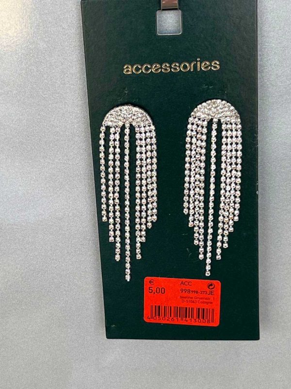 گوشواره نگین‌دار آبشاری برند Accessories