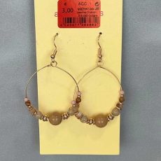گوشواره حلقه‌ ای مهره‌ دار برند Accessories
