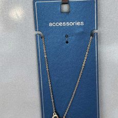 گردنبند طراحی قلب دوگانه و کریستال‌های Swarovski