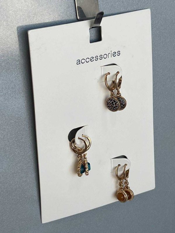 ست 3 جفت گوشواره فانتزی برند Accessories
