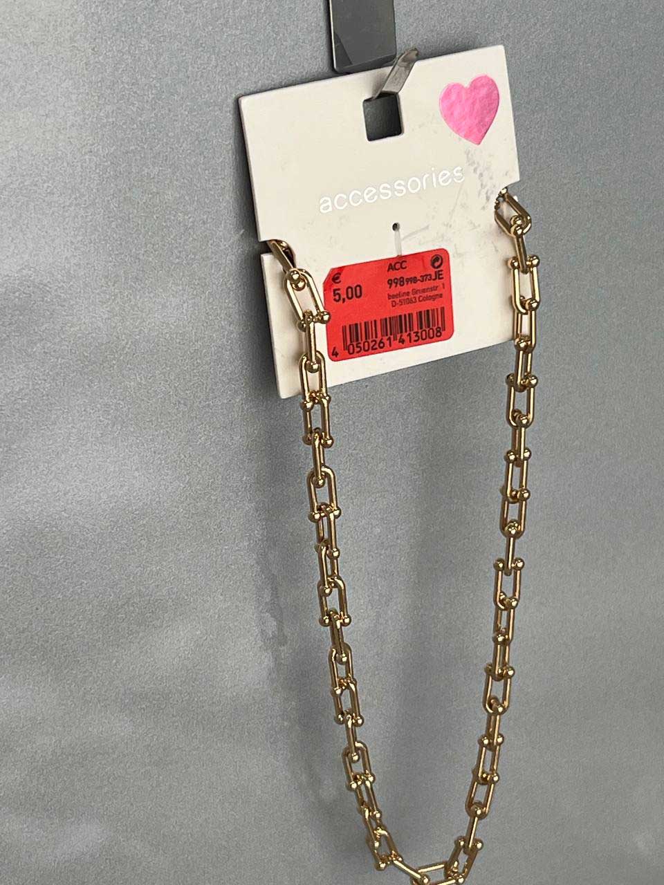 گردنبند زنجیری طلایی مدل Accessories