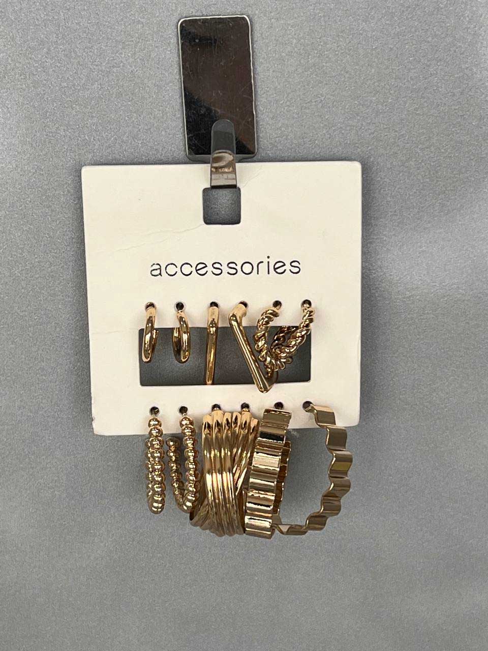 ست گوشواره و حلقه Golden Chic Set از برند Accessories