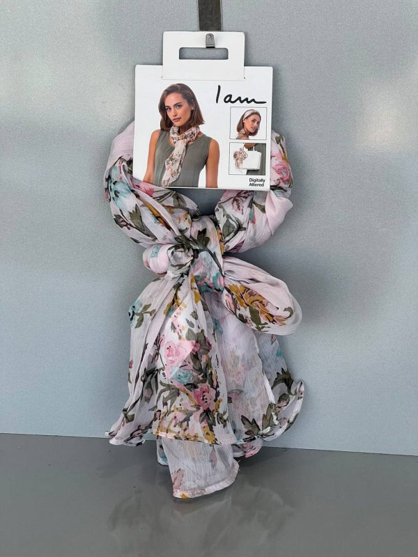 شال نخی زنانه گلدار