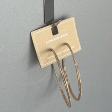 گوشواره‌های حلقه‌ ای طلایی "Conscious Design"