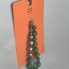 دستبند اسپرت مدل Green & Silver Beads از برند SIX