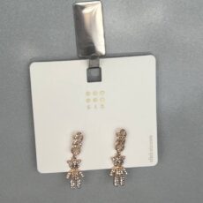 گوشواره خرس کریستالی