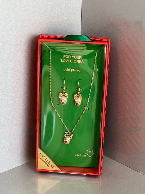 نیم‌ ست روکش طلا کریسمسی کادویی exclusive accessories