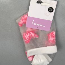 جوراب توری با طرح پروانه