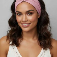 هدبند کشی زنانه با طرح گره