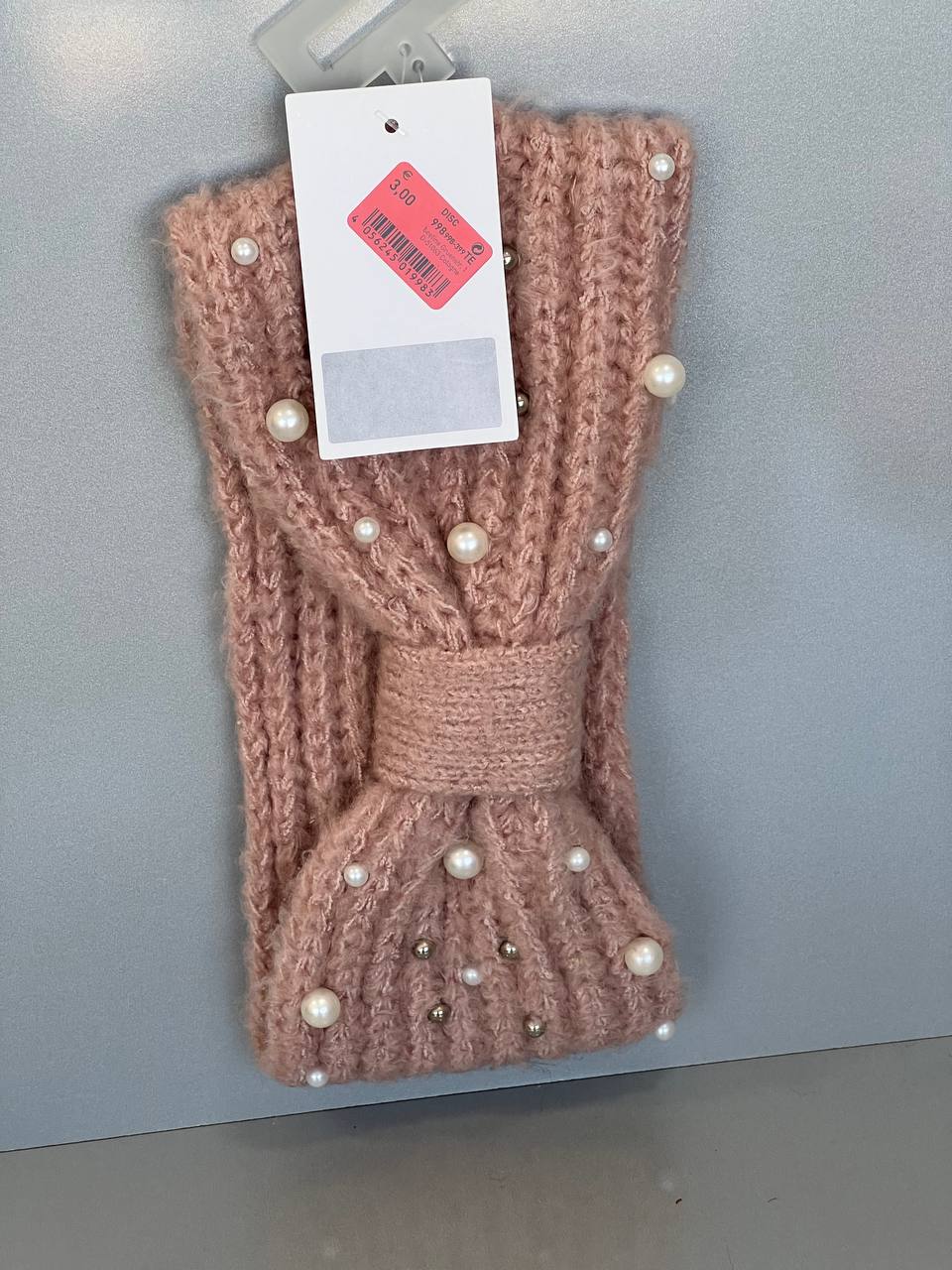 هدبند بافتنی مروارید دوزی