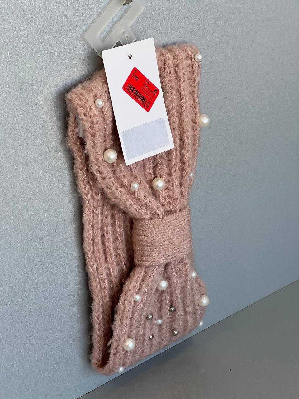 هدبند بافتنی مروارید دوزی